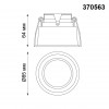 370563 SPOT NT19 278 белый Встраиваемый светильник IP20 GU10 50W 220-240V CLOUD