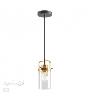 4653/1 COUNTRY ODL20 503 черный/золотой/прозрачный Подвес E27 60W 220V KOVIS-foto5