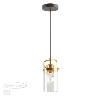 4653/1 COUNTRY ODL20 503 черный/золотой/прозрачный Подвес E27 60W 220V KOVIS-foto5