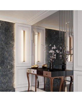 4295/40WL HIGHTECH ODL22 195 золотой/металл Настенный светильник IP20 LED 40W 3335Лм 3000K FRAMANT-foto3