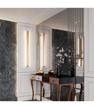 4295/40WL HIGHTECH ODL22 195 золотой/металл Настенный светильник IP20 LED 40W 3335Лм 3000K FRAMANT-foto3