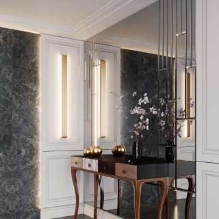 4295/40WL HIGHTECH ODL22 195 золотой/металл Настенный светильник IP20 LED 40W 3335Лм 3000K FRAMANT-foto3