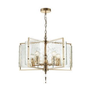 4878/5 MODERN ODL_EX22 93 золотой/прозрачный/стекло Люстра E27 5*60W ELEGANTE-foto6