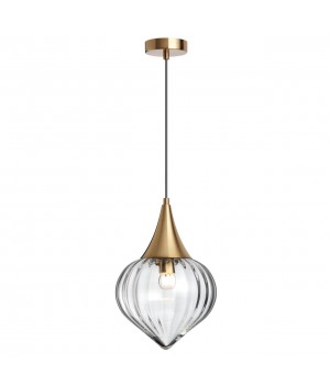 4950/1 PENDANT ODL22 305 бронзовый/прозрачный/стекло Подвес E14 1*40W KESTA-foto5