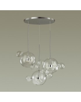 4802/36LA L-VISION (В 3-Х КОРОБКАХ) ODL22 327 хром/прозрачный/стекло Люстра LED 36W 4000K BUBBLES-foto4