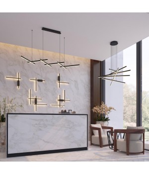 3890/36WL L-VISION ODL20 147 черный/металл Настенный светильник LED 3000K 36W 220V RUDY-foto3