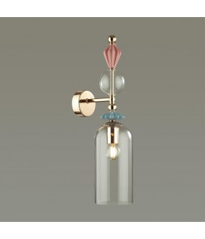 4855/1WA CLASSIC ODL_EX21 65 золото/разноцветн./керамика/стекло Бра E14 1*40W BIZET-foto4