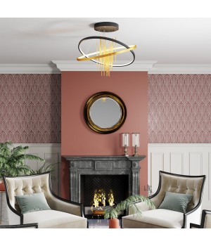 3901/70CL L-VISION ODL22 215 черный/золотистый/металл Потолочный светильник IP20 LED 70W 3340Лм 4000K MONICA-foto3