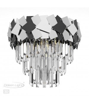 4811/6C HALL ODL21 479 хром/хрусталь Люстра потолочная E14 6*40W STALA-foto5