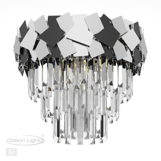 4811/6C HALL ODL21 479 хром/хрусталь Люстра потолочная E14 6*40W STALA-foto5