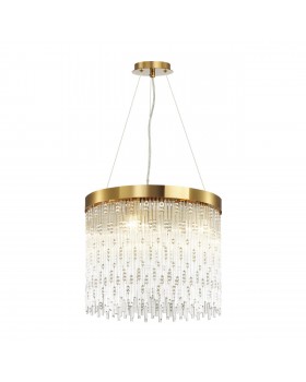 4848/5 HALL ODL21 467 золото/стекло Люстра E14 5*40W REFANO-foto6