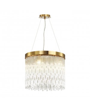 4848/5 HALL ODL21 467 золото/стекло Люстра E14 5*40W REFANO-foto6