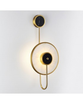 4312/5WL MIDCENT ODL22 175 светлый/черный мрамор/черный металл Настенный светильник IP20 LED 10W 525Лм 3000K NAXOS-foto5