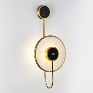 4312/5WL MIDCENT ODL22 175 светлый/черный мрамор/черный металл Настенный светильник IP20 LED 10W 525Лм 3000K NAXOS-foto5