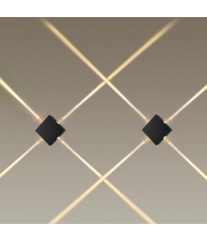 4259/8WL HIGHTECH ODL21 235 черный/металл Настенный светильник IP20 LED 8W 299Лм 3000K VISTA-foto3