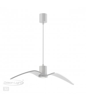 4904/1B PENDANT ODL22 289 белый/стекло Подвес GU10 1*5W BIRDS-foto6