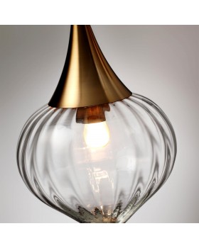 4950/1 PENDANT ODL22 305 бронзовый/прозрачный/стекло Подвес E14 1*40W KESTA-foto6