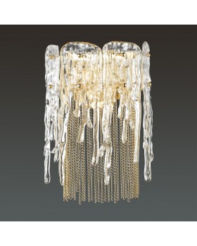 4634/1W CLASSIC ODL20 443 золото/стекло/металл.цепочки Бра E14 1*40W 220V BRITA-foto4