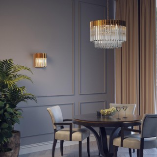 4675/1W HALL ODL20 419 бронзовый/прозрачный Бра E14 1*40W 220V MORIA-foto3