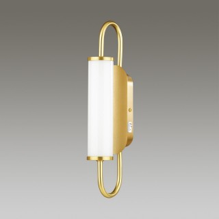 4270/6WL MODERN ODL21 519 бел/зол Настенный светильник выкл на базе LED 6W 480Лм 3000К PONTE-foto3