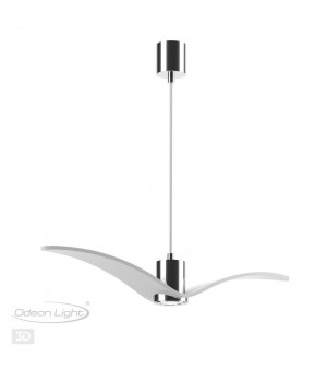 4903/1A PENDANT ODL22 289 белый/хром/стекло Подвес GU10 1*5W BIRDS-foto6
