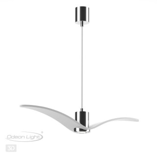 4903/1A PENDANT ODL22 289 белый/хром/стекло Подвес GU10 1*5W BIRDS-foto6