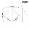 370587 STREET NT19 355 темно-серый Ландшафтный светильник IP54 GU10  50W 220V TESTA