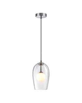 4952/1 PENDANT ODL22 297 хром/ белый/прозрачный/стекло Подвес G9 1*40W LOSTAR-foto5