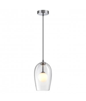 4952/1 PENDANT ODL22 297 хром/ белый/прозрачный/стекло Подвес G9 1*40W LOSTAR-foto5