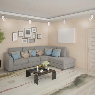 370595 OVER NT19 220 матовый белый Накладной светильник IP20 GU10 50W 220-240V ELITE-foto3