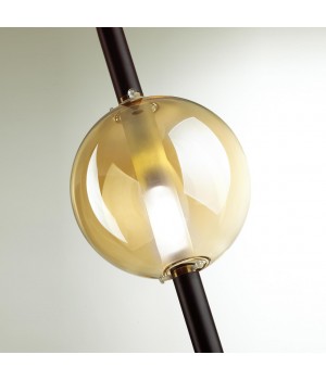 4684/2 PENDANT ODL20 356 черный/янтарный Подвес G9 2*5W 220V LAZIA-foto8