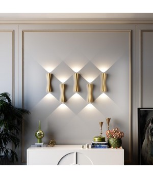 4292/10WL HIGHTECH ODL22 207 золотистый/металл Настенный светильник IP20 LED 10W 536Лм 3000K ANIKA-foto3