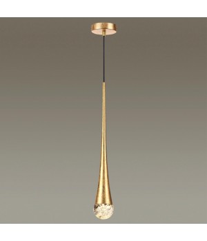 4278/1 L-VISION ODL21 157 прозрачн/золот фольг-ние Подвесной светильник IP20 GU10 LED max 6W GOTA-foto4