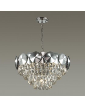 4972/5 HALL ODL22 375 хром/пластик/хрусталь Люстра E27 5*40W CATRIS-foto4