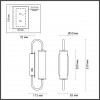 4270/6WL MODERN ODL21 519 бел/зол Настенный светильник выкл на базе LED 6W 480Лм 3000К PONTE