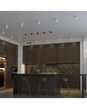 370845 OVER NT22 166 черный Светильник накладной IP20 GU10 9W 220V BRILL-foto3