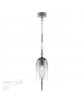 4882/1 NEO ODL_EX22 61 серебрист.с патиной/дымчатый/стекло Подвес E14 1*40W BELL-foto5