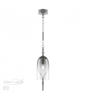 4882/1 NEO ODL_EX22 61 серебрист.с патиной/дымчатый/стекло Подвес E14 1*40W BELL-foto5