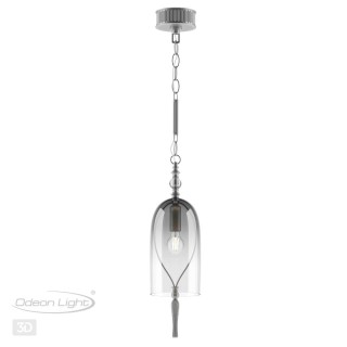 4882/1 NEO ODL_EX22 61 серебрист.с патиной/дымчатый/стекло Подвес E14 1*40W BELL-foto5