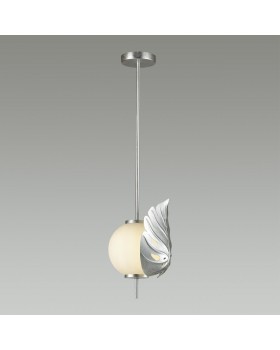 4865/1 MODERN ODL_EX22 81 серебристый/белый/стекло Подвес E14 1*40W JUNGLE-foto4