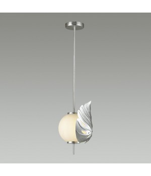 4865/1 MODERN ODL_EX22 81 серебристый/белый/стекло Подвес E14 1*40W JUNGLE-foto4