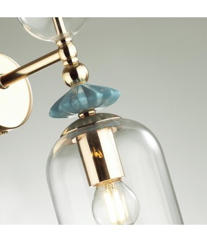 4855/1WA CLASSIC ODL_EX21 65 золото/разноцветн./керамика/стекло Бра E14 1*40W BIZET-foto7