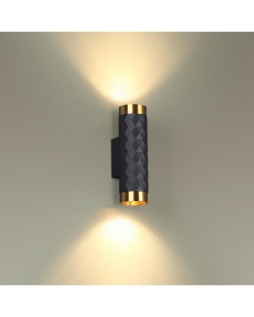 4287/2W HIGHTECH ODL22 263 черный/золотистый/металл Настенный светильник IP20 LED GU10 max 2*10W AD ASTRUM-foto3