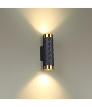 4287/2W HIGHTECH ODL22 263 черный/золотистый/металл Настенный светильник IP20 LED GU10 max 2*10W AD ASTRUM-foto3