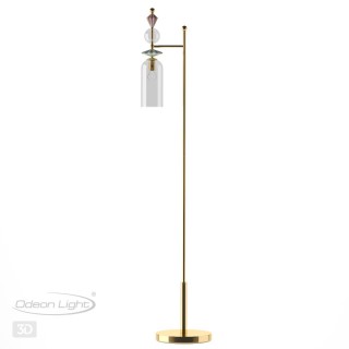 4855/1F CLASSIC ODL_EX21 65 золото/разноцветн./керамика/стекло Торшер E14 1*40W BIZET-foto5