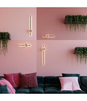 4257/18WL HIGHTECH ODL21 127 черн/ант.бронза Настен.светильник IP20 LED 18W 1148Лм 3000K STILO-foto3