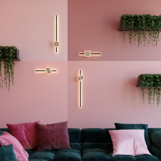 4257/18WL HIGHTECH ODL21 127 черн/ант.бронза Настен.светильник IP20 LED 18W 1148Лм 3000K STILO-foto3