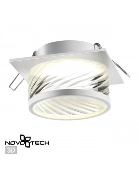 370921 SPOT NT22 300 белый Светильник встраиваемый IP20 GU10 9W 220V GEM-foto5