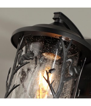 4963/1W NATURE ODL22 567 черный/стекло Ландшафтный настен.светильник E27 1*60W IP44 CUITA-foto6