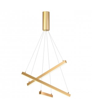 3860/39L L-VISION ODL20 141 золотистый/металл Подвесной светильник LED 3000K 39W 220V COMETA-foto4